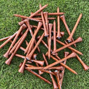 bamboo golf tees 70mm brown x50