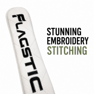 golf alignment stick covers leather, soft lining white